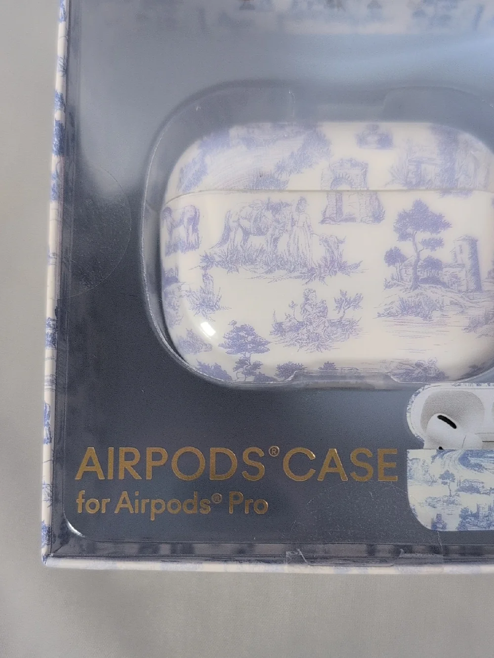 XO Poppy Blue Toile AirPods Case for AirPods Pro